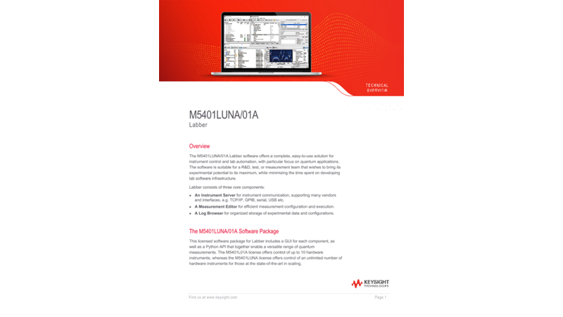 M5401LUNA/01A Labber